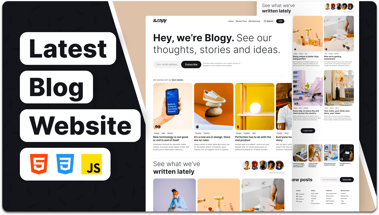 Blogy - Blog Website