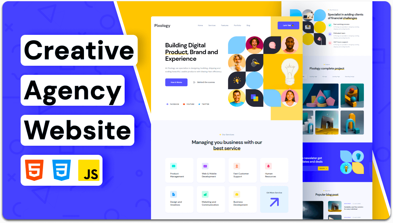 Pixology - Digital Agency Website