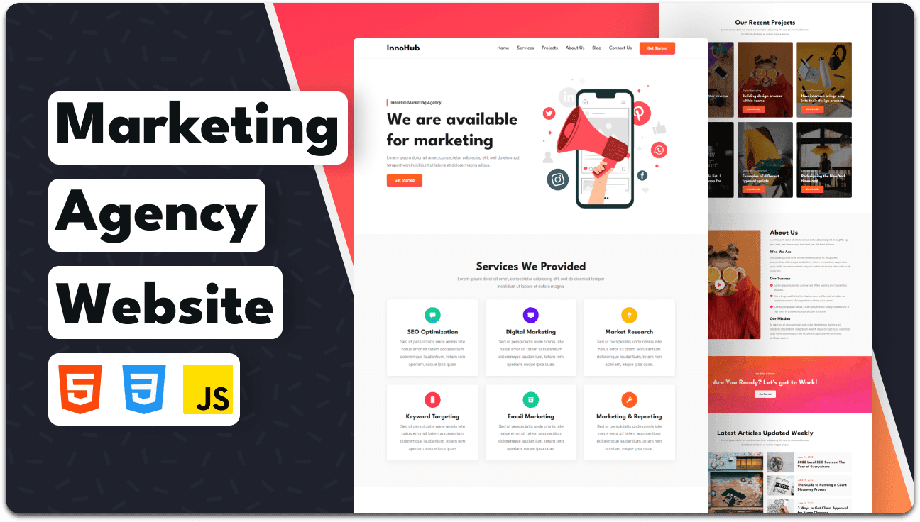 InnoHub - Digital Marketing Agency Website