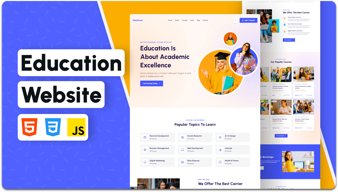 EduHome - Education website