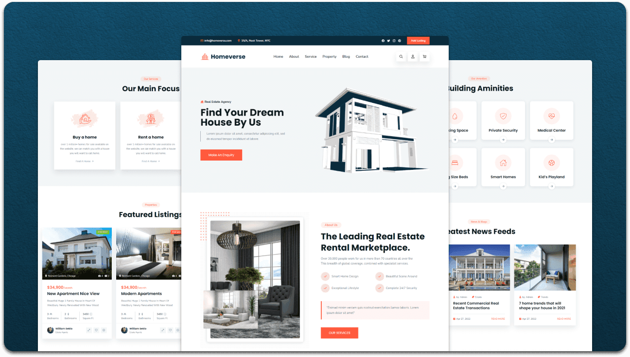 Homeverse - Real estate website