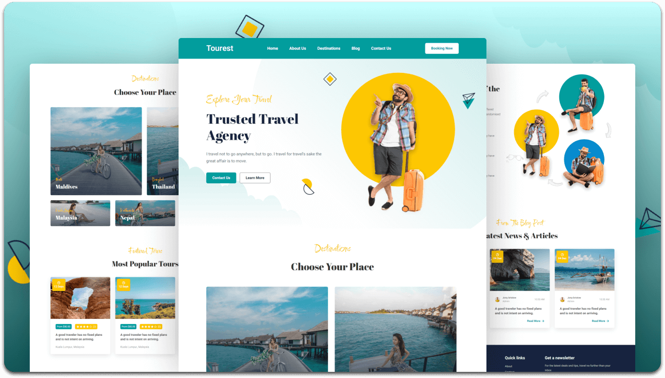 Tourest - Travel website