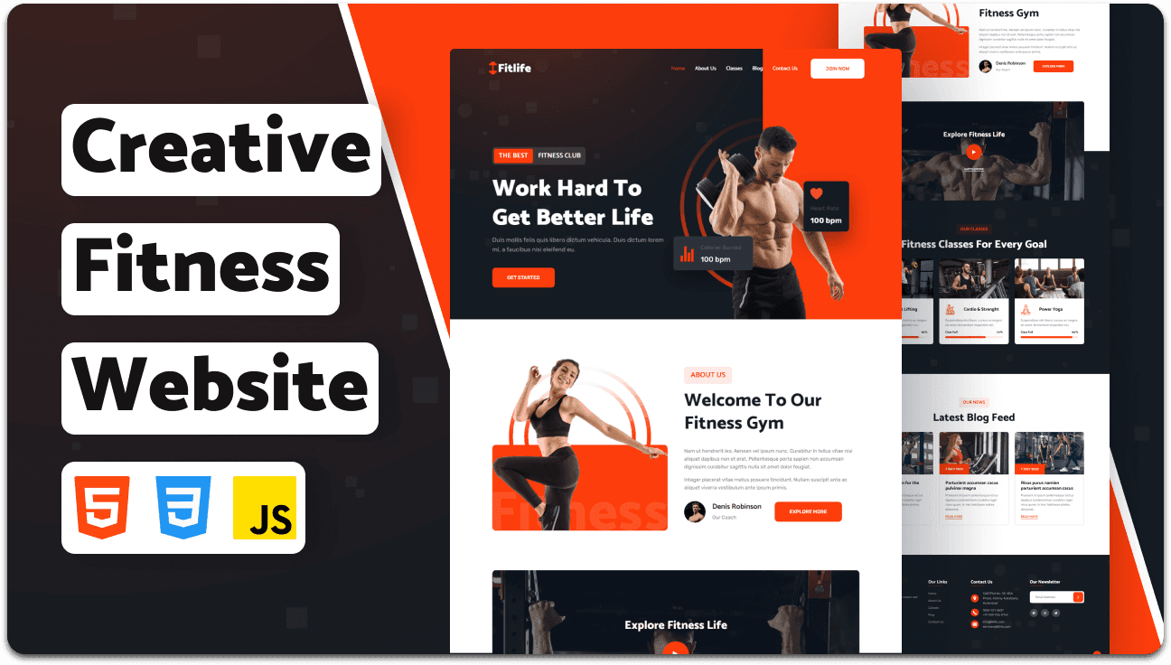 Fitlife - Fitness Website