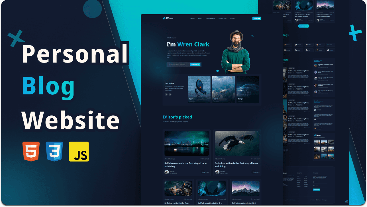 Wren - Personal Blog Website