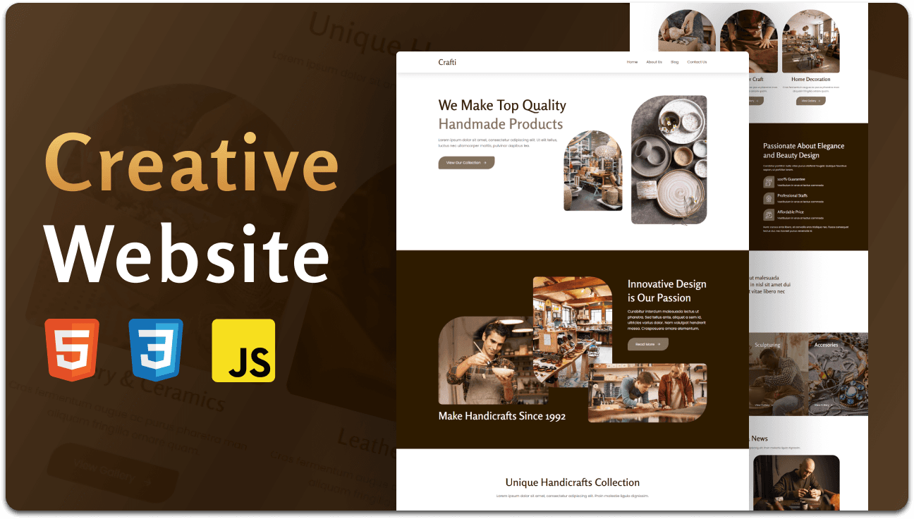Crafti - Agency Website