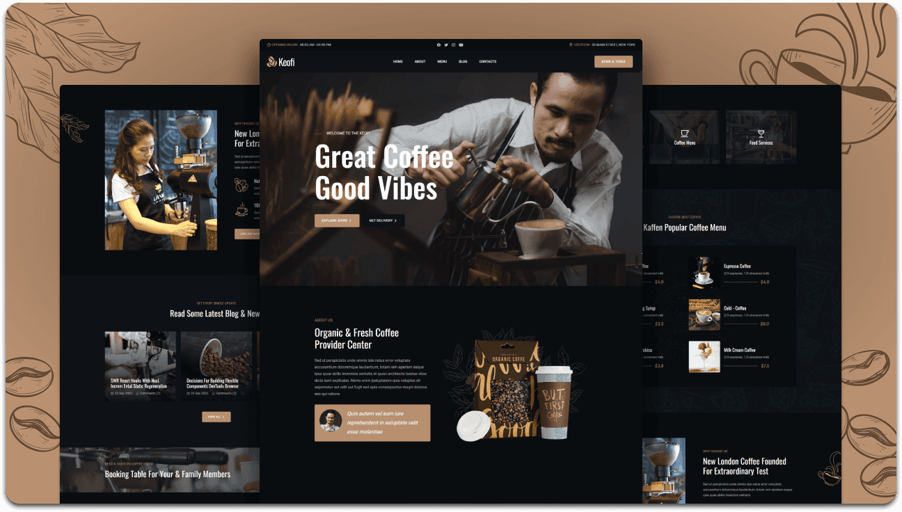Keofi - Coffee Website