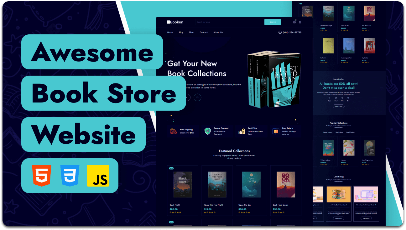 Booken - Book Store Website