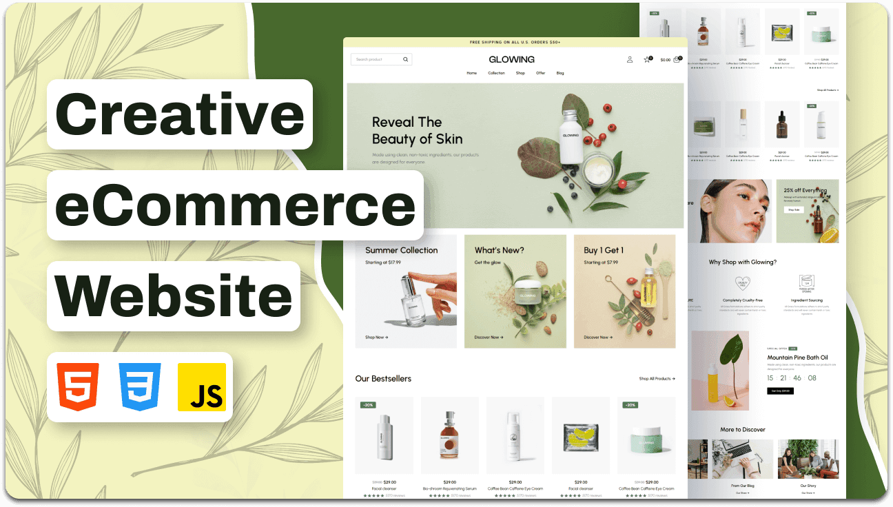 Glowing - eCommerce Website