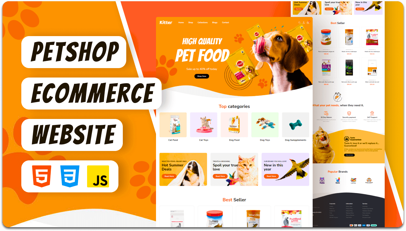 Kitter - Petshop eCommerce Website